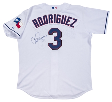 2003 Alex Rodriguez Game Used & Signed Texas Rangers Home Jersey (JSA) 